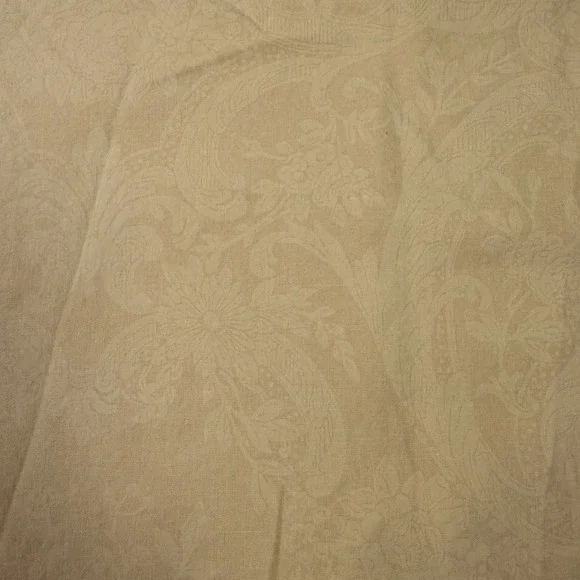 Ralph Lauren VTG Avery Cafe (tan) Paisley Damask King size pillowcase Made USA - Picture 5 of 5